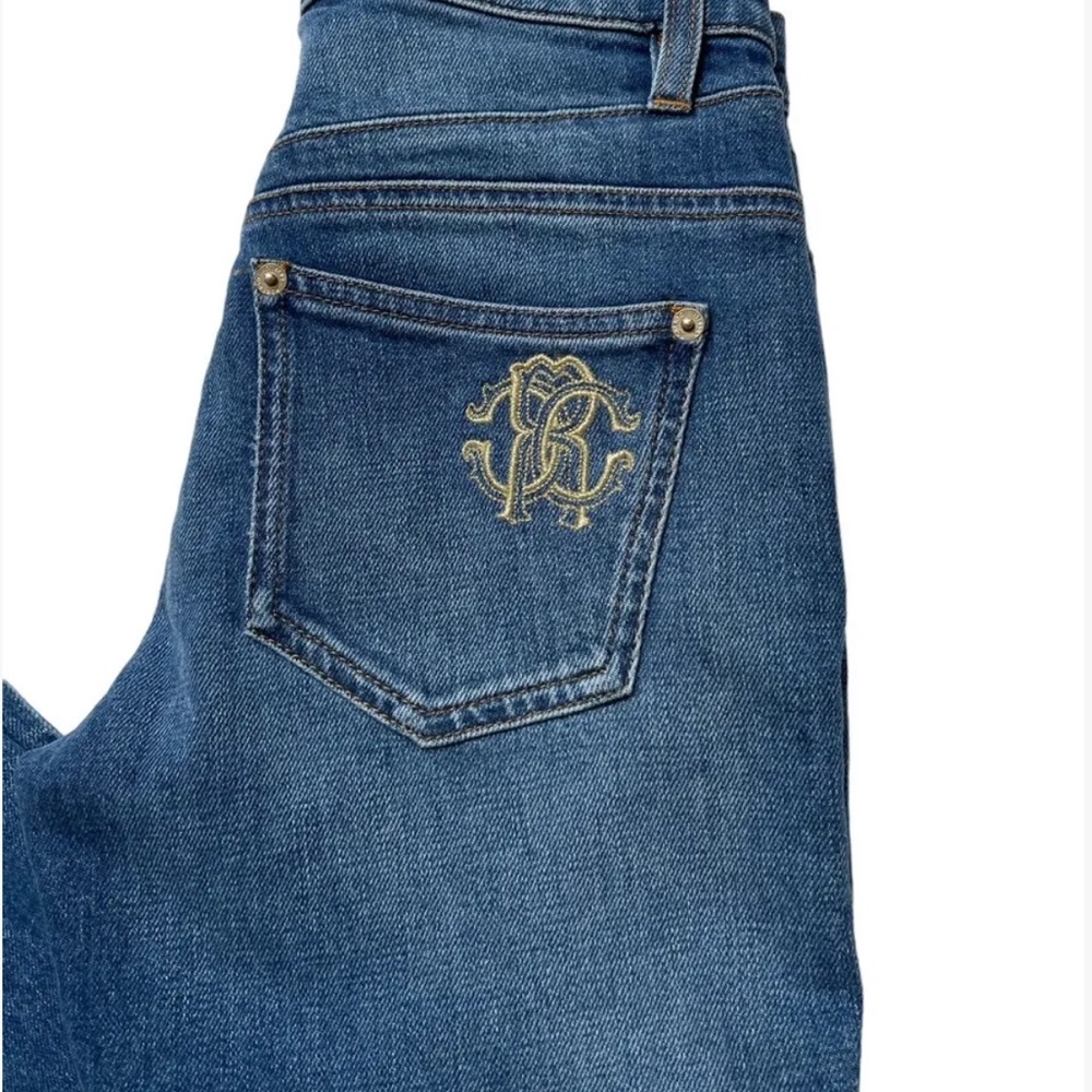 Roberto Cavalli Women’s Sz US 25 Blue Denim Skinny Jeans